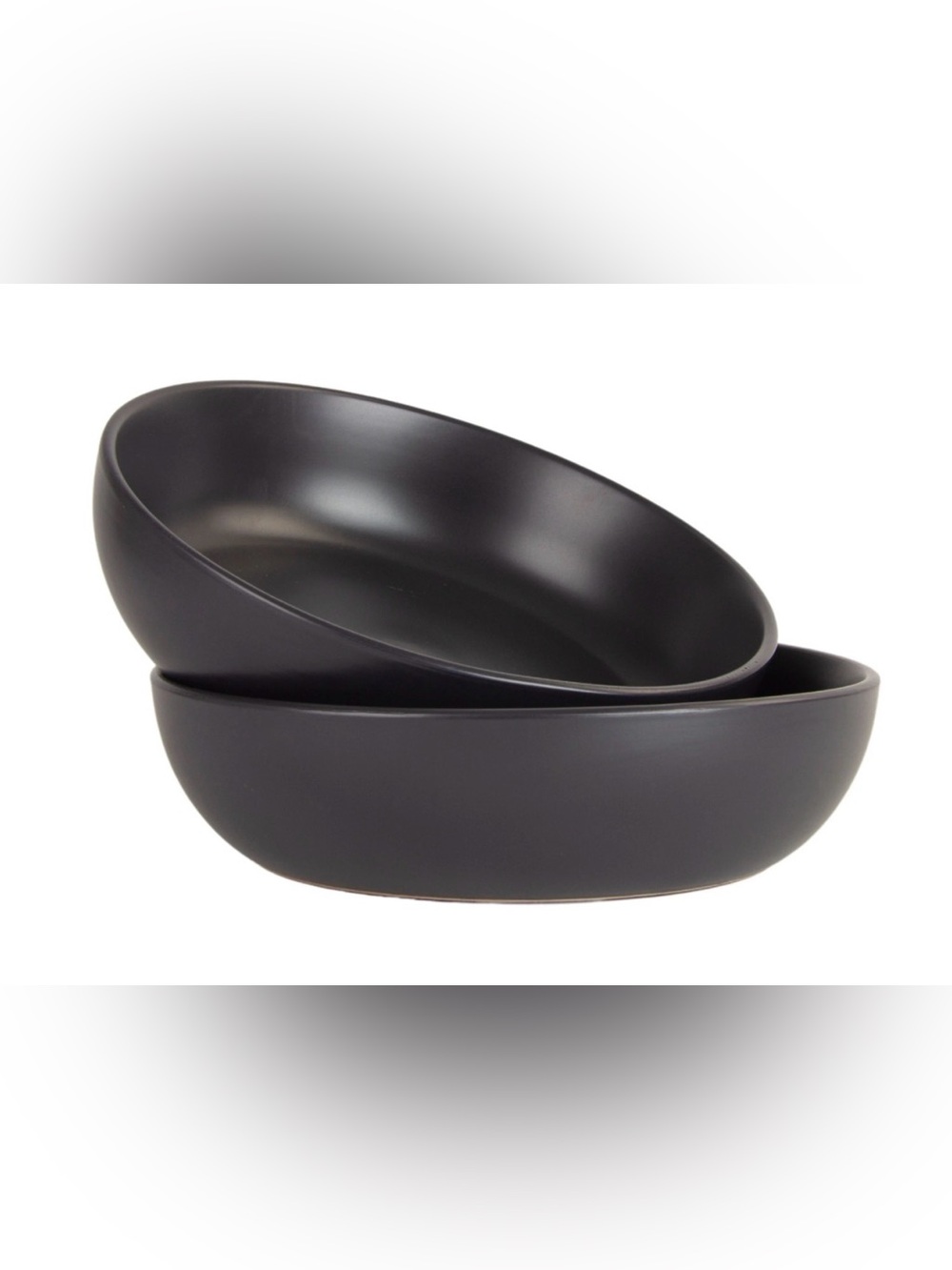 NWOT 10 Strawberry Street Wazee Matte Coupe Oversized Dinner Bowl, Set of 2